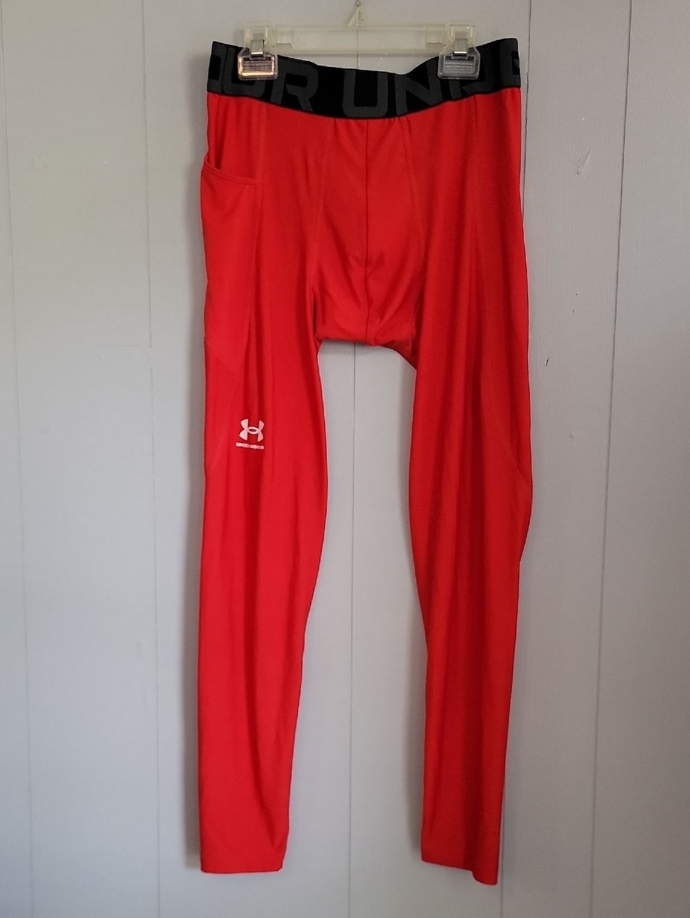 Under Armour Mens Pants Large Red Activewear